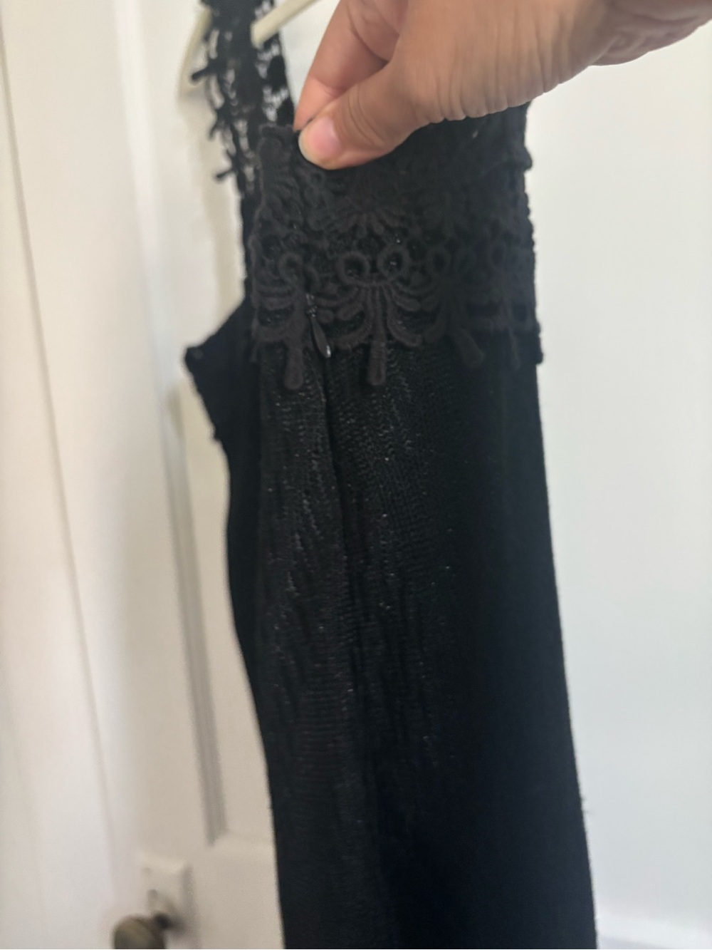 2000s Anna Sui Boho Crochet Fringe Dresse - Picture 10 of 10
